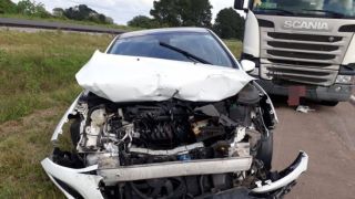 Acidente envolve três veículos nesta quarta na BR-116 em Camaquã