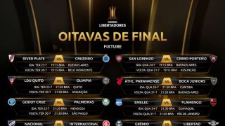 Conmebol divulga dias e horários dos jogos das oitavas de final da Libertadores